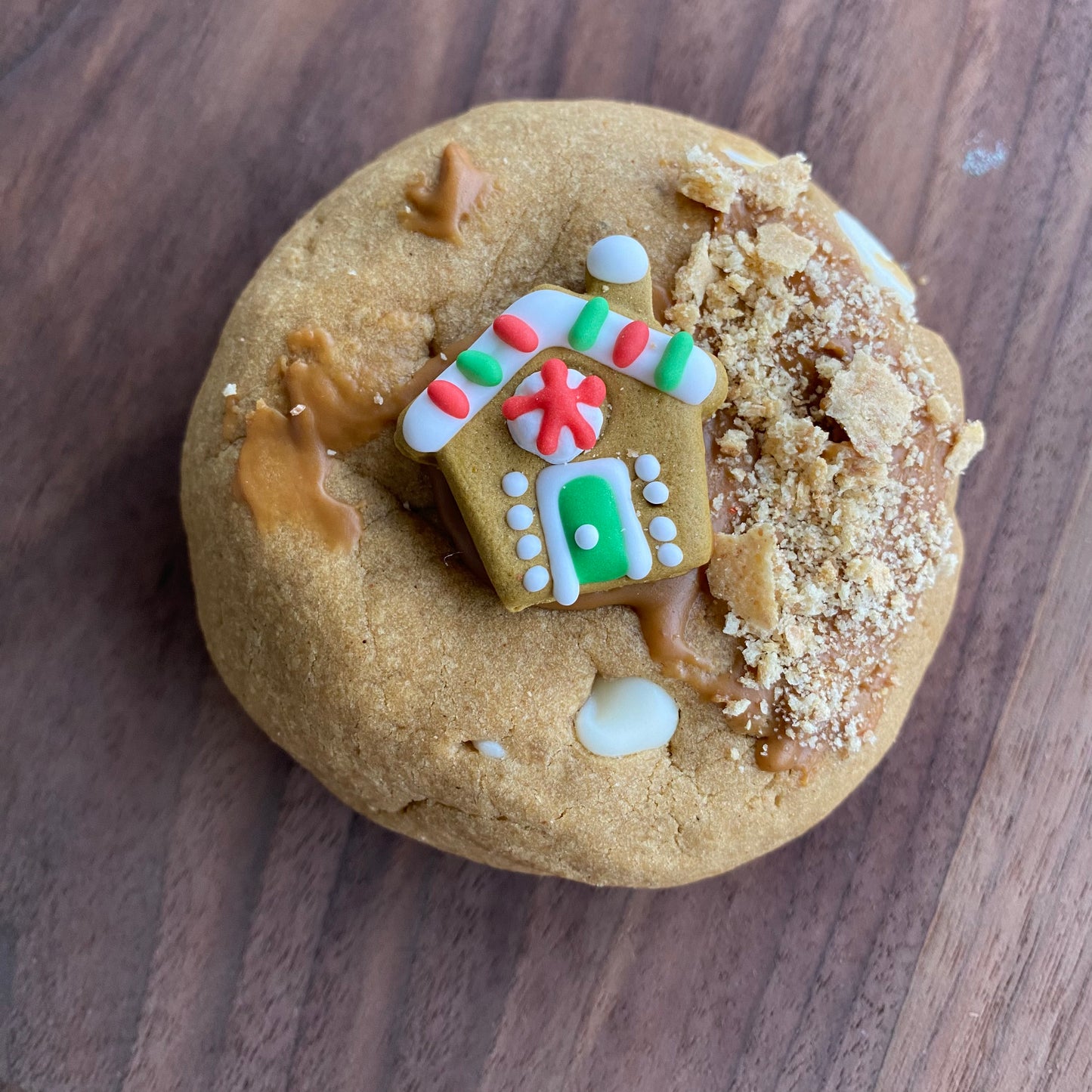 Cookie Butter Stuffed Gingerbread